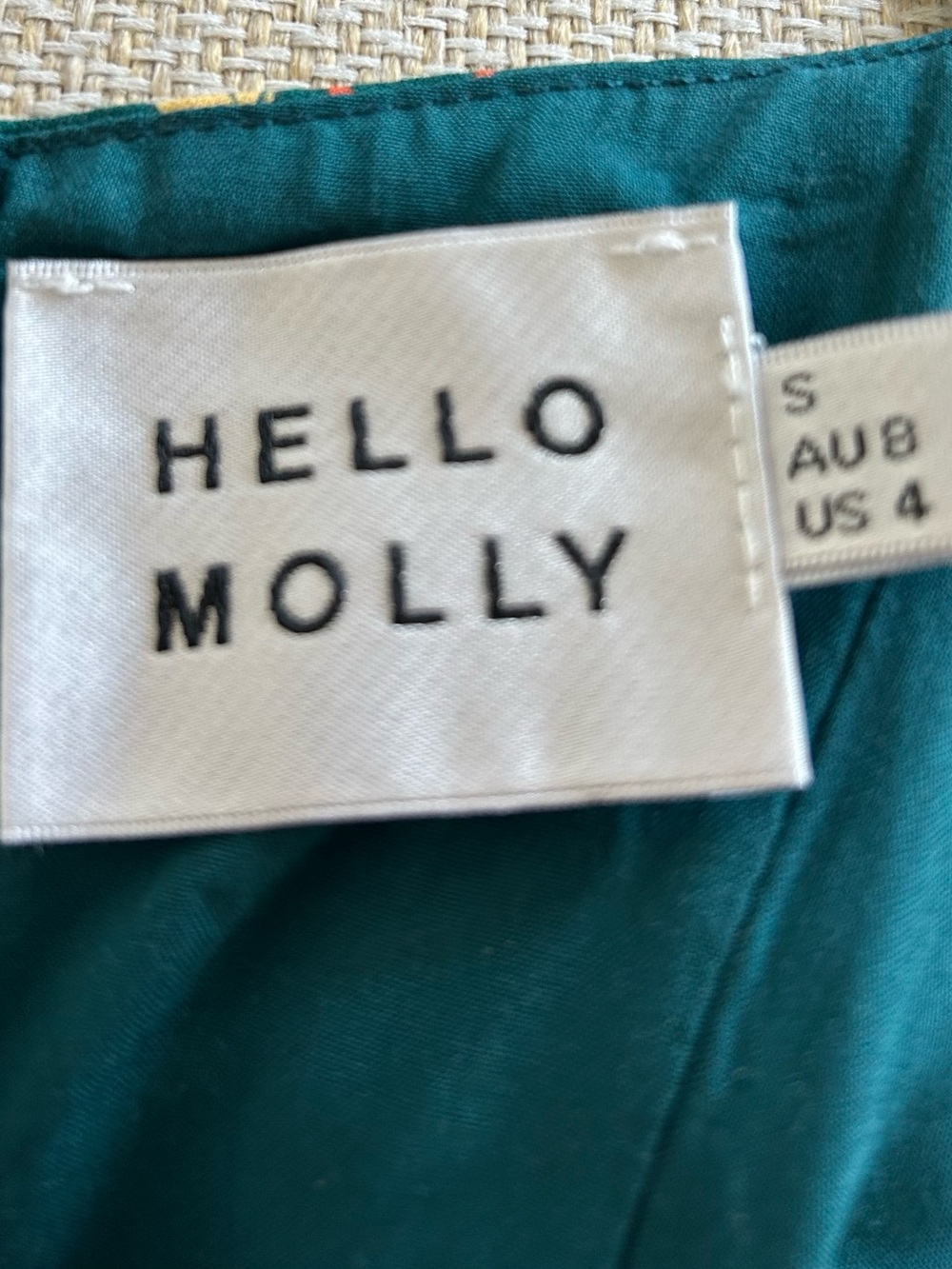 Hello Molly Dark Teal Floral Maxi Dress Skirt - Picture 4 of 5